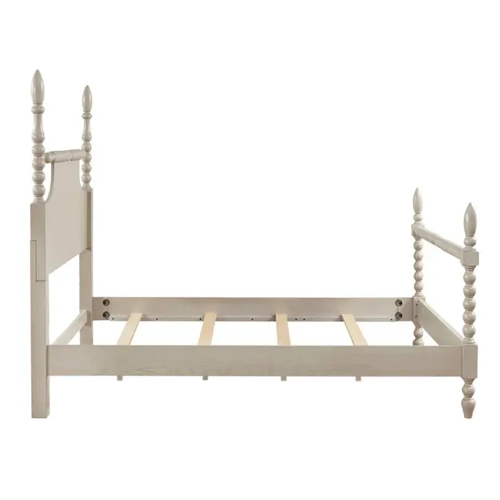 BOBBLE POST BED, CREAM