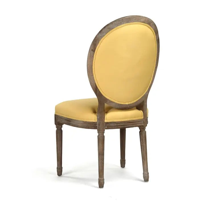 MEDALLION YELLOW SIDE CHAIR