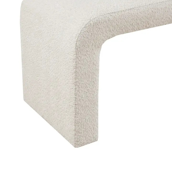 BOUCLE WATERFALL ACCENT BENCH