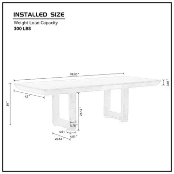 ALVARIO EXTENDING DINING TABLE