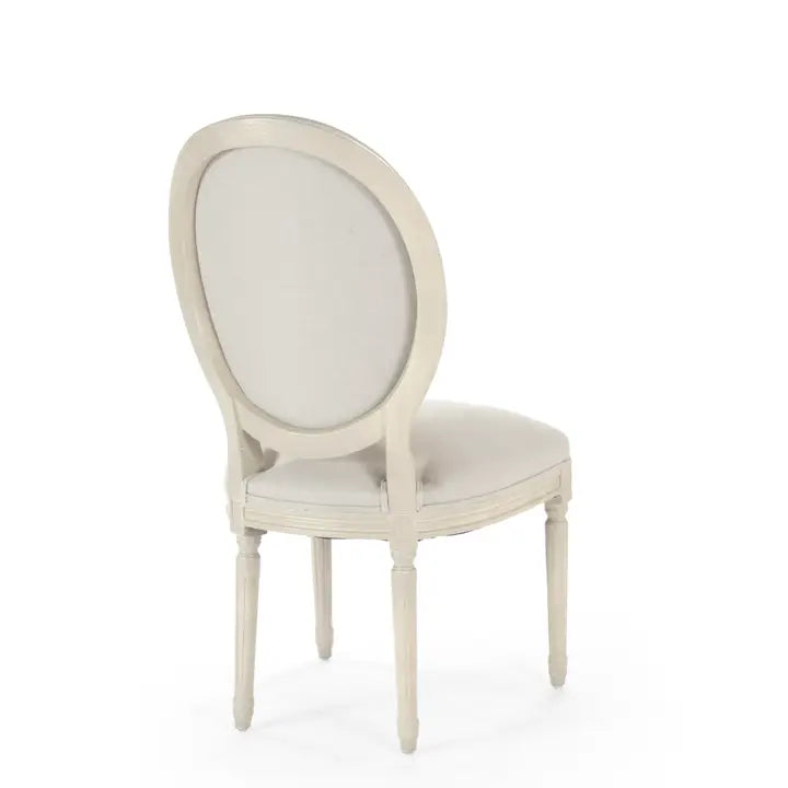 MEDALLION GREY SIDE CHAIR