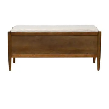 ACCENT BENCH W/ STORAGE, WALNUT