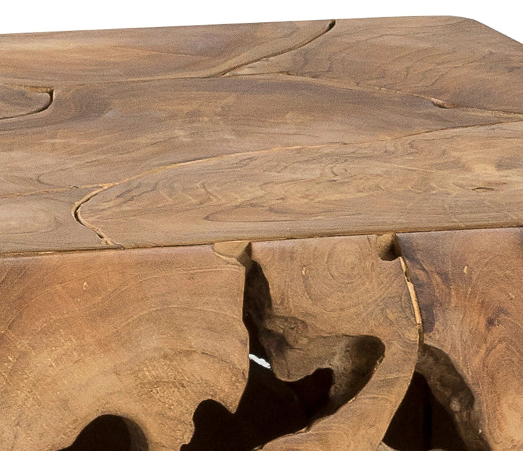 EARTHBOUND TEAK ROOT END TABLE