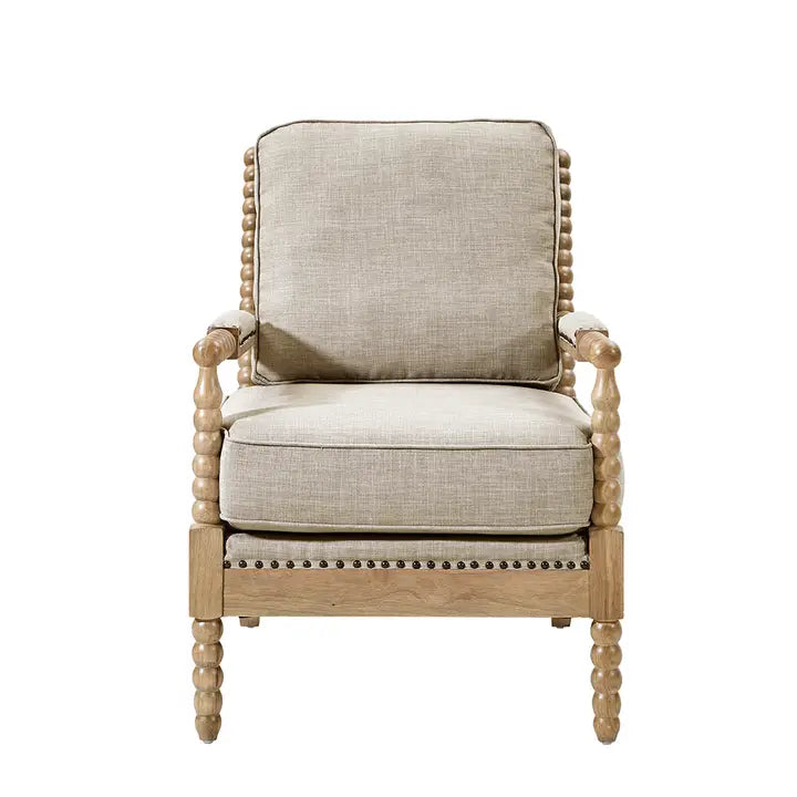 MEDINA ACCENT CHAIR, CREAM / NATURAL