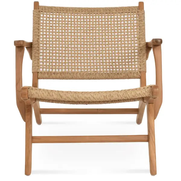 CALAVA TEAK PATIO LOUNGE CHAIR