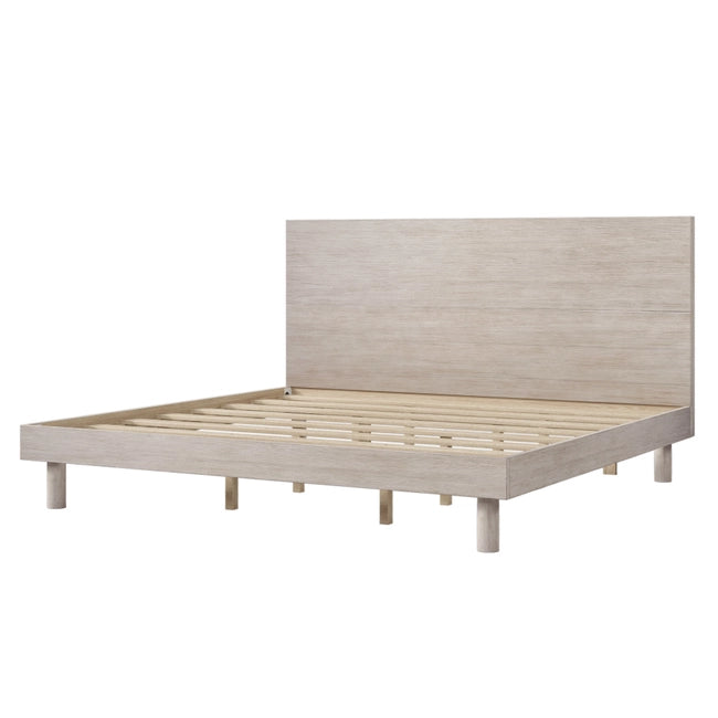 TRANQUIL WOODEN PLATFORM BED FRAME