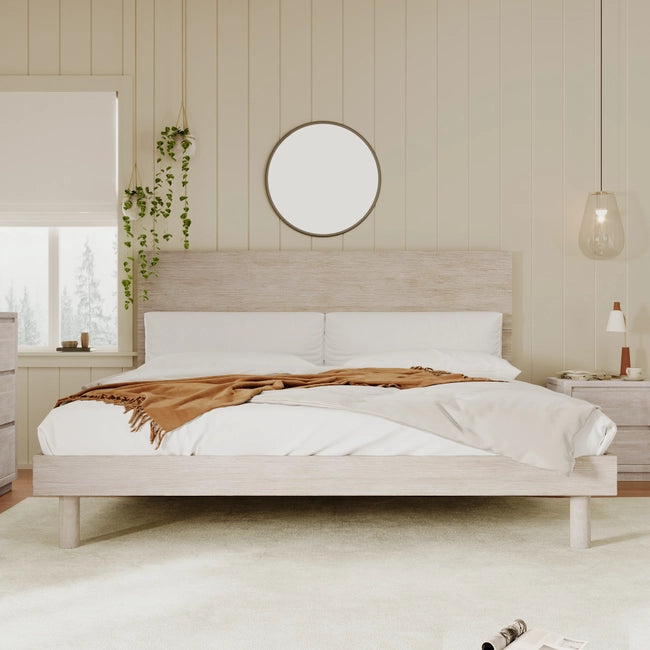 TRANQUIL WOODEN PLATFORM BED FRAME