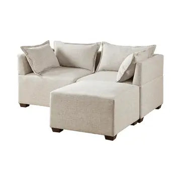 MODULAR SECTIONAL SOFA COLLECTION, LINEN GRAY