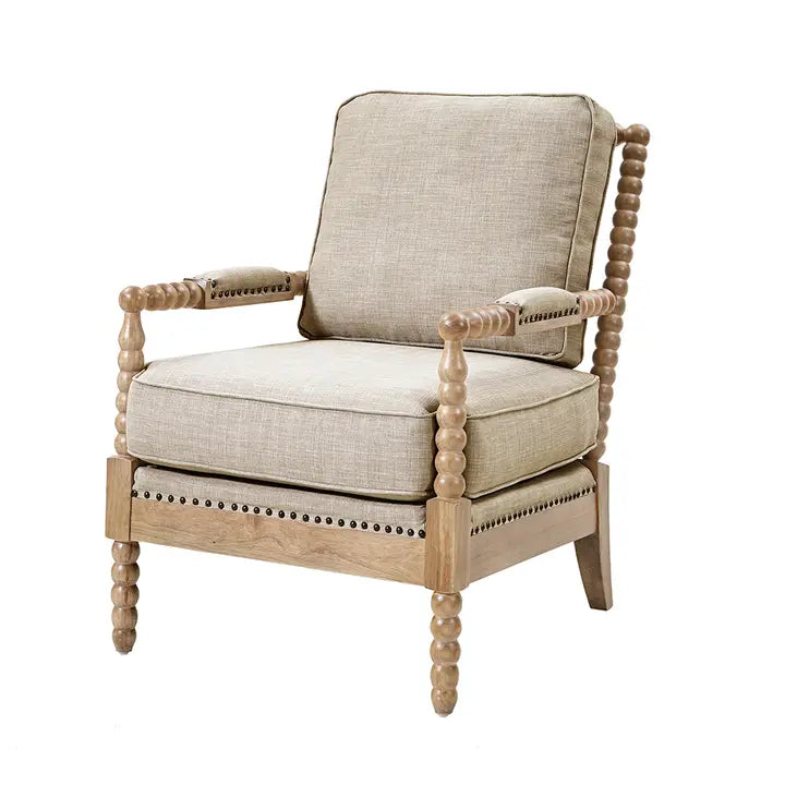 MEDINA ACCENT CHAIR, CREAM / NATURAL