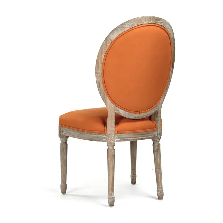 MEDALLION ORANGE SIDE CHAIR