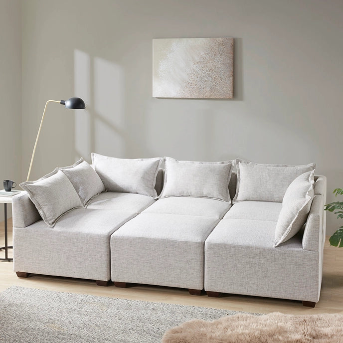 MODULAR SECTIONAL SOFA COLLECTION, IVORY