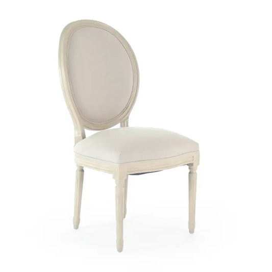 MEDALLION GREY SIDE CHAIR